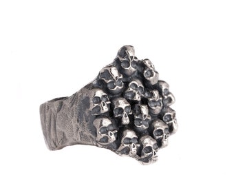 Gothic Rings For Men | Silver Skull Ring Men, Cool Rings, Punk Rings, Skull Jewelry, Mens and Womens Ring Size