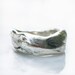 Abstract Rugged Band Ring Silver | Unique Mens Band Rings, Hammered Ring, Pinky Ring 