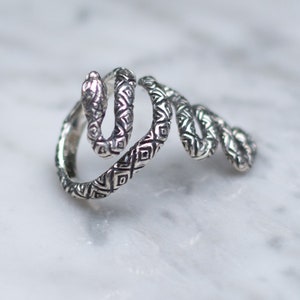 Boho Rings Silver Snake Ring for Women | Cool Rings, Bohemian Jewelry, Mens and Womens Ring Size
