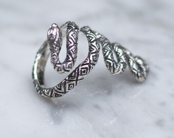 Boho Rings Silver Snake Ring for Women | Cool Rings, Bohemian Jewelry, Mens and Womens Ring Size