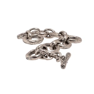 Chunky Chain Bracelet for Men Women Sterling Silver Large Thick Chunky Bracelet, Chain Link Bracelet image 4