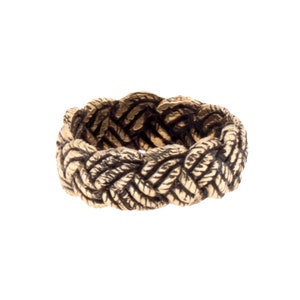 Westliche Eheringe |  Western Twisted Rope Ringe, Messingring Männer, Bandringe, Herren und Frauen Ringgröße