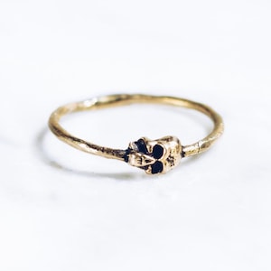Skull Ring, Gold Brass Ring, Cool Rings For Women, Mens Jewelry, Dainty Skull Ring, Gothic Jewelry, Dark Academia Ring, Tiny Skull Ring