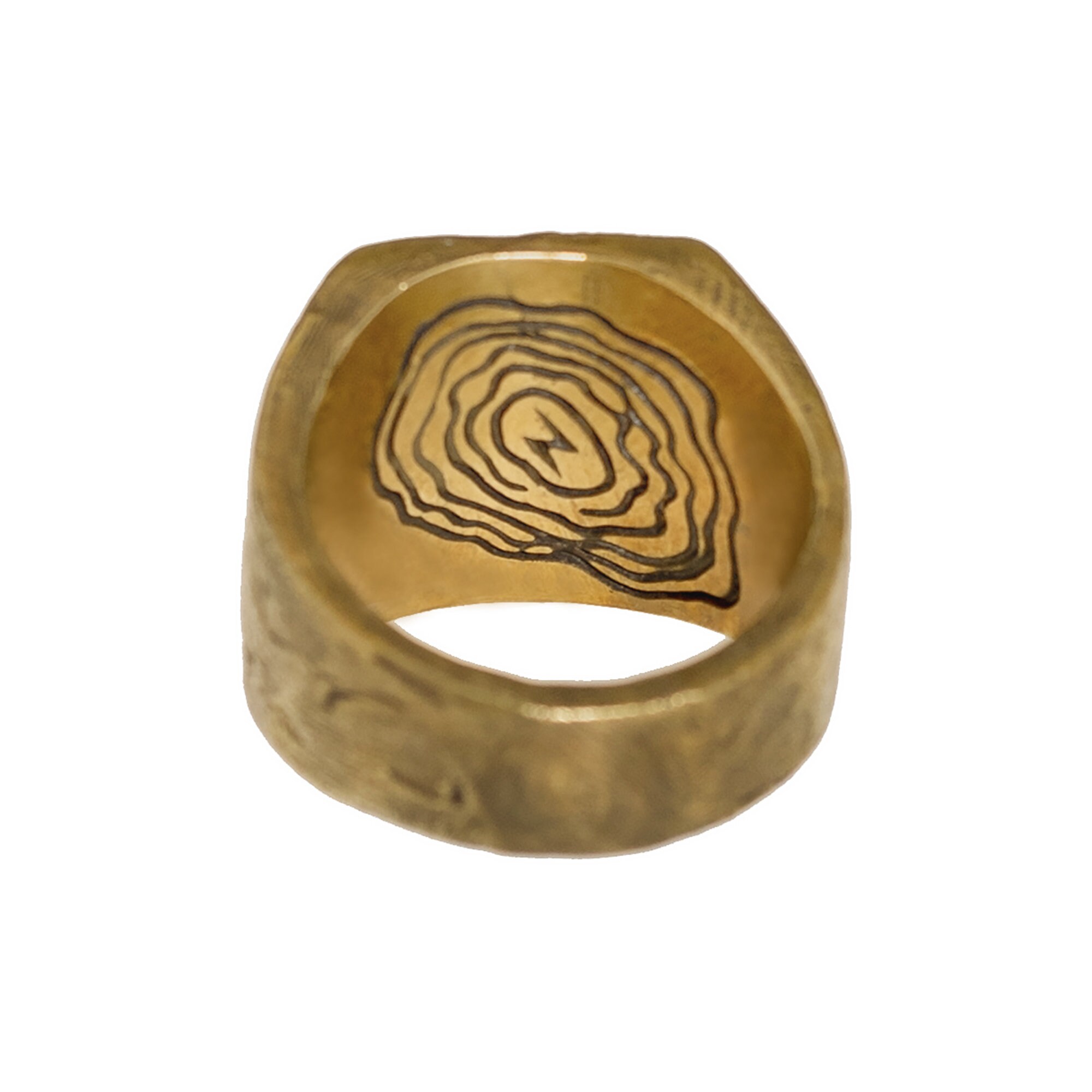 Two Toned Abstract Ring for Men Women | Gold Silver Rings, Artsy ...