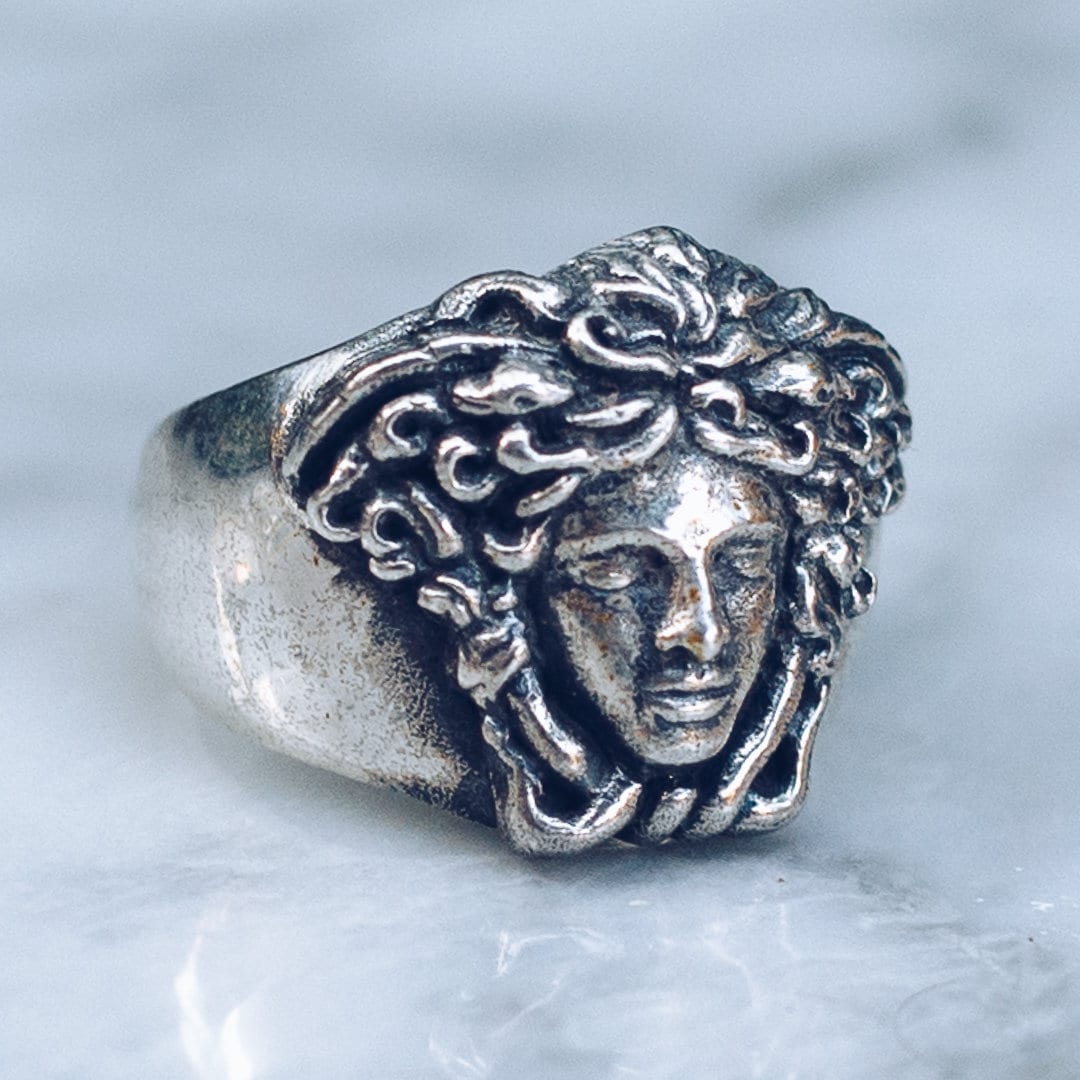 medusa greca ring