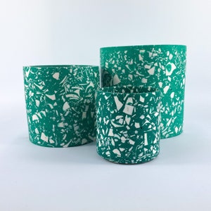 Emerald Terrazzo Jesmonite Pot image 3