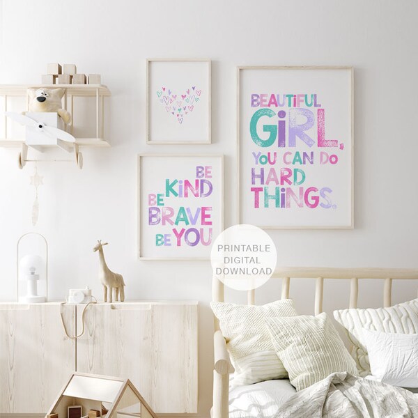 Little Girl Wall Art Etsy