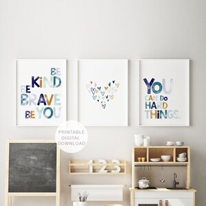 Set of 3 Prints Boys Room Decor Printable Wall Art Kids - Etsy