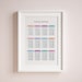 Rainbow Multiplication Table Times Table PRINTABLE - Etsy