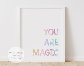 Linden Ave AVE10361 Magic is Something You Make Blue Shadowbox Wall Art Linden Ave AVE10361 Magic is Something You Make Blue Shadowbox Wall Art