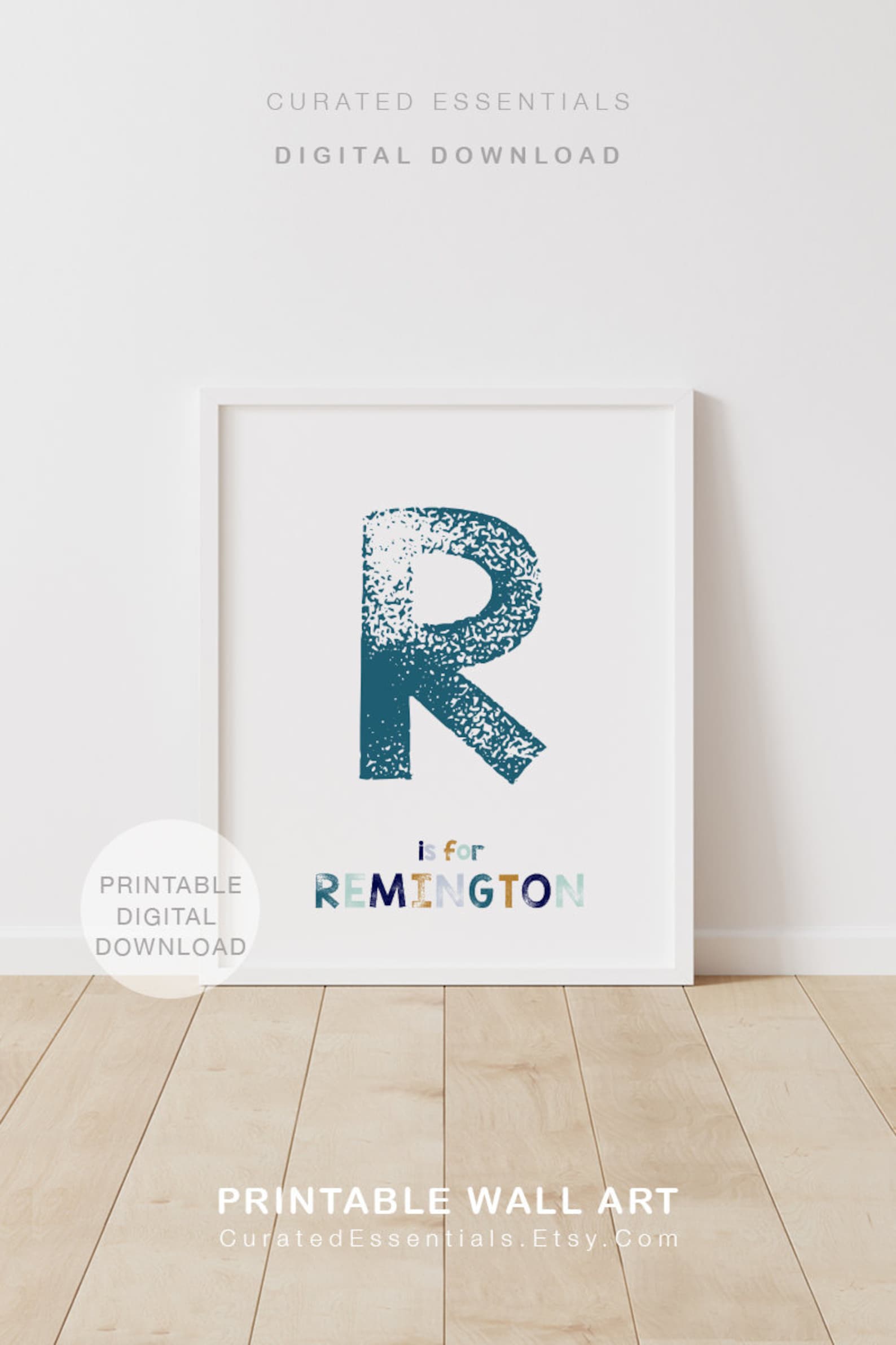 Personalized Name Print Printable Name Art Printable Wall Etsy