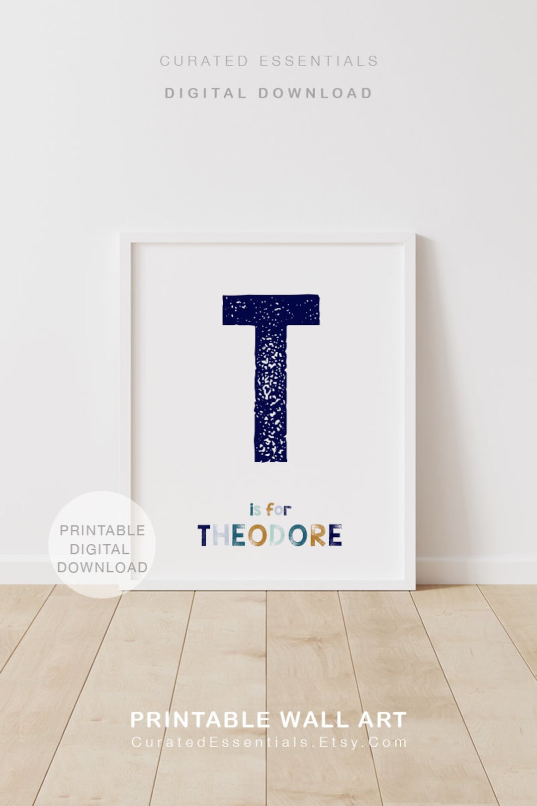 Personalized Name Print, Printable Name Art, Printable Wall Art, Boys ...