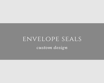 Envelope Seals - 1.5" round matte or glossy finish