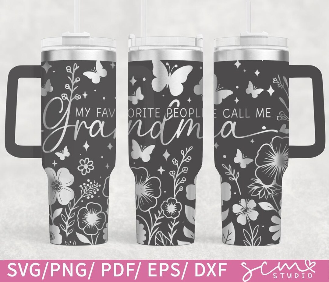 Personalized Mom & Grandma 40oz Tumbler – “God Gifted Me Two Titles” with up to 5 Kids and 8 Grandkids – Mother’s Day, Birthday or Christmas Gift for Mom