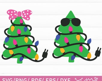 Árbol de Navidad SVG Archivos de corte/ Árbol de Navidad para niños SVG/ Diseño de camisa para niños de Navidad/ Bebé Cristmas SVG