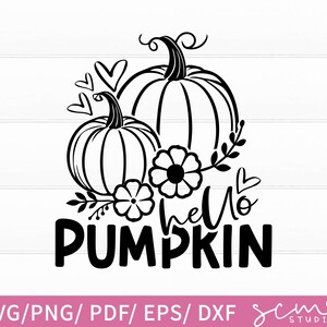 Hallo pompoen SVG-bestanden knippen/pompoen SVG/herfst vibes SVG-ontwerp/Halloweenshirt |  Thanksgiving-borden
