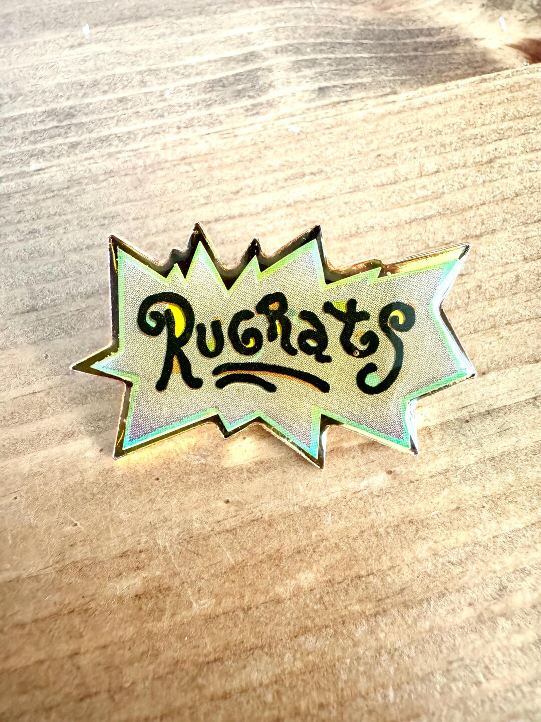 Rugrats Nickelodeon Vintage Pin - Cartoon TV Show Logo Pinback - 1993 ...