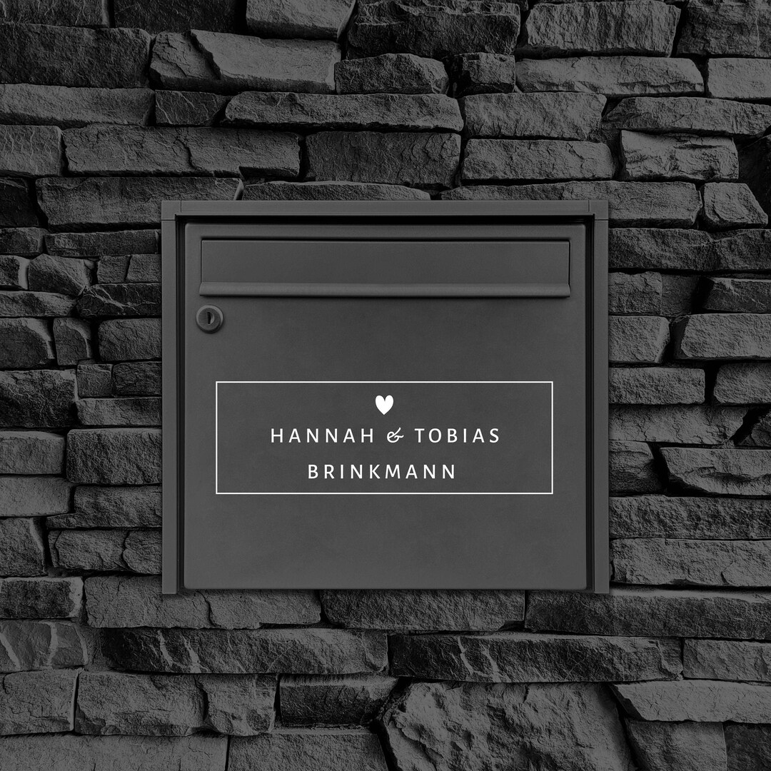 Personalized Sticker for Letterbox Sticker for Mailbox With Own Name