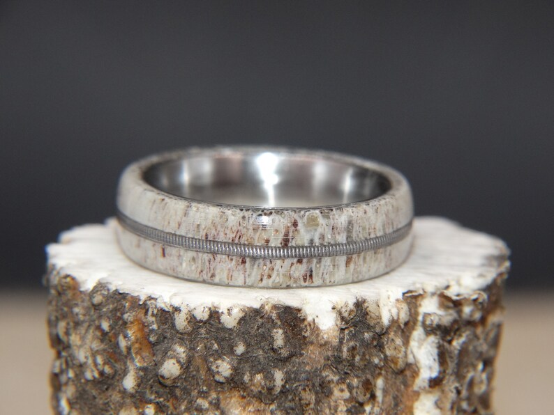 Antler Ring Guitar String Deer Antler