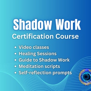 Shadow Work Facilitator Certification Course Training for hypnotherapists, coaches, healers Done-for-you resources: guides, scripts, prompts