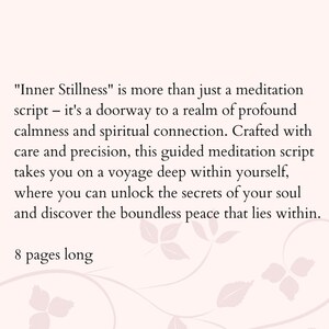 Meditation Script for Deep Relaxation Inner Stillness Metaphysical ...