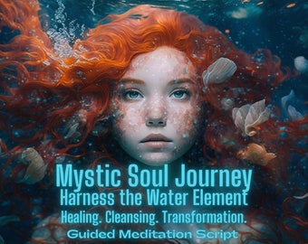 Soul Journey Script Harness the Water Element Healing Transformation Instant Download Guided Meditation
