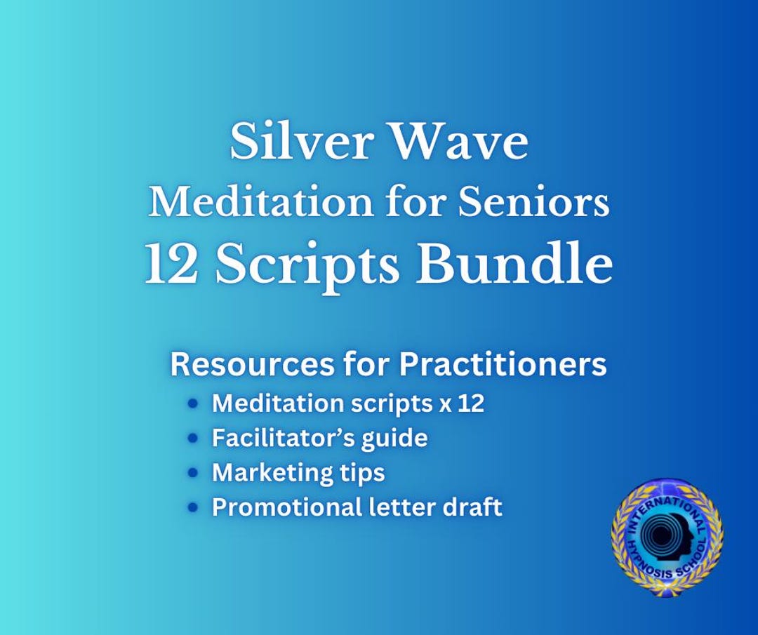 Cilver Script Card Meditation for Seniors - 12 Scripts Bundle & Resources for ...