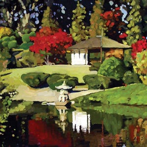 Teahouse Cowra | limited edition print | 310gsm archival paper | giclee | impressionism | print | Australian Art | original by isbester