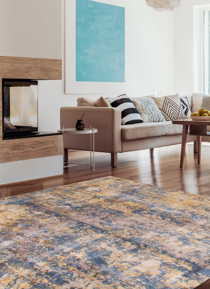 Area Rug for Living Room 315635 Hand-Knotted Galleria Casual Grey Rug 5'2 x 7'5 Bedroom Area Rug for Living Room 315635 Hand-Knotted Galleria Casual Grey Rug 5'2 x 7'5 Bedroom