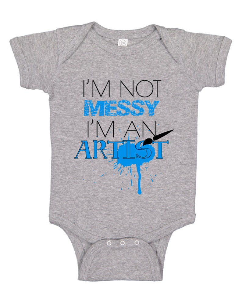 ARTIST Gray Baby Onesie Etsy