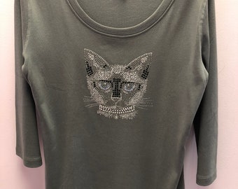 3/4 Sleeve Siamese Cat Shirt