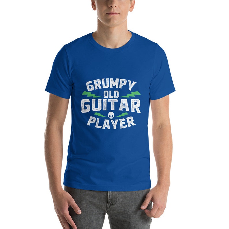 Acoustic Lover Grumpy Old Guitar Player Tee Short-sleeve - Etsy