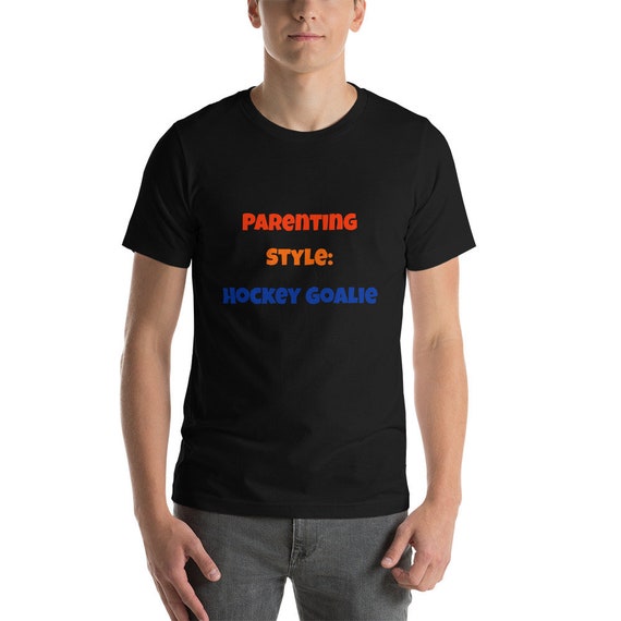 Hockey Goalie Sunset Silhouette Short-Sleeve Unisex T-Shirt