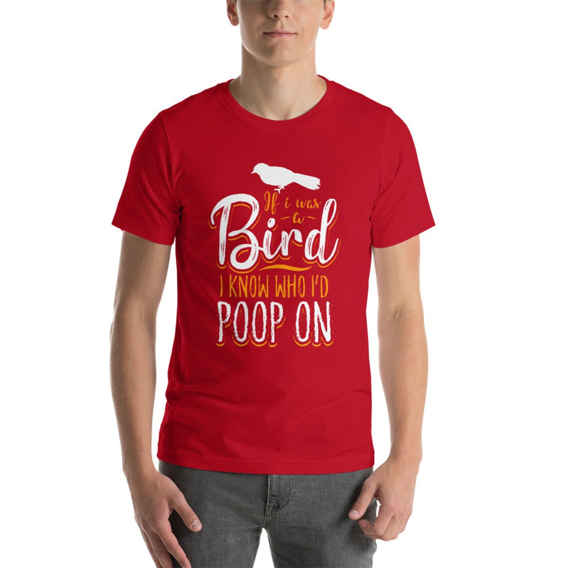 If I Was A Bird I Know Who I'd Poop on Short-sleeve Unisex - Etsy