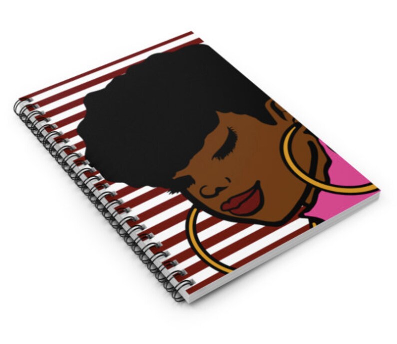 Black Girl Journal Spiral Notebook African American Women Etsy