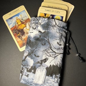 Tarot Card/Runes Bag. Fully lined 100% Cotton bag that features boxed corners
