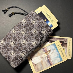 Tarot Card/Runes Bag. Fully lined 100% Cotton bag that features boxed corners