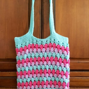 CROCHET PATTERN Larksfoot Crochet Tote Bag, Crochet Market Bag image 3