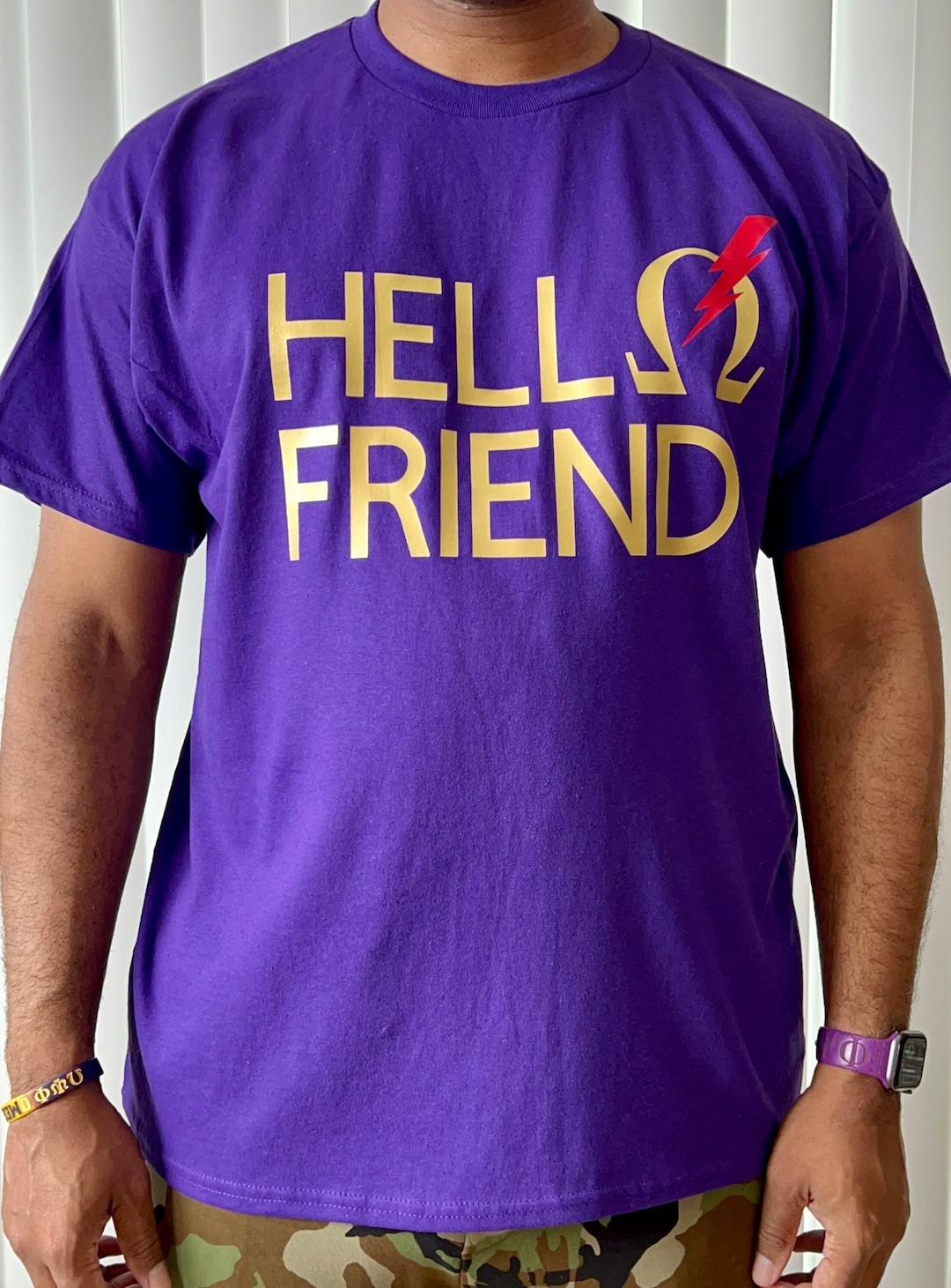 Purple and Gold Fraternity Shirt Etsy
