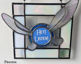 Blue Fairy Stained Glass Suncatcher