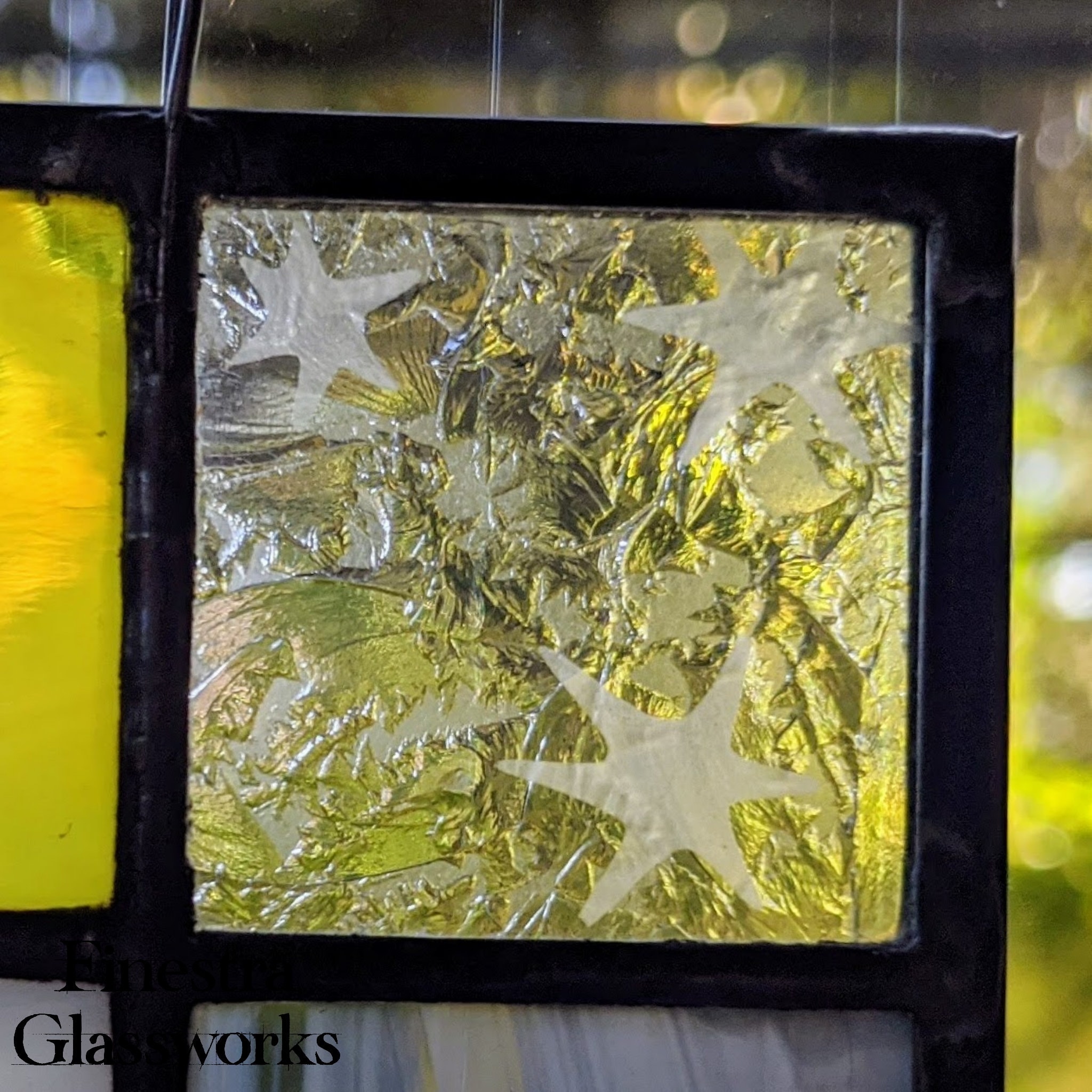 Custom Stained Glass Name Plate Sign in Wizarding School Themes