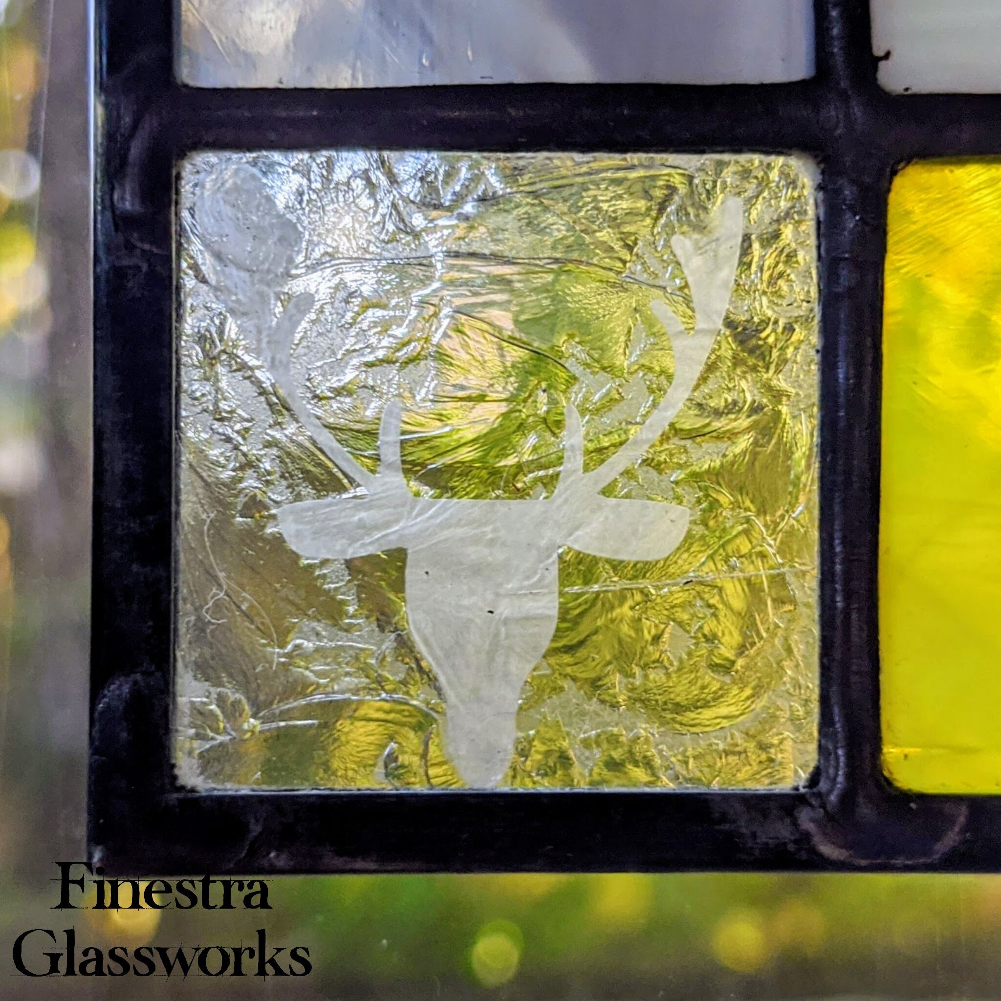 Custom Stained Glass Name Plate Sign in Wizarding School Themes