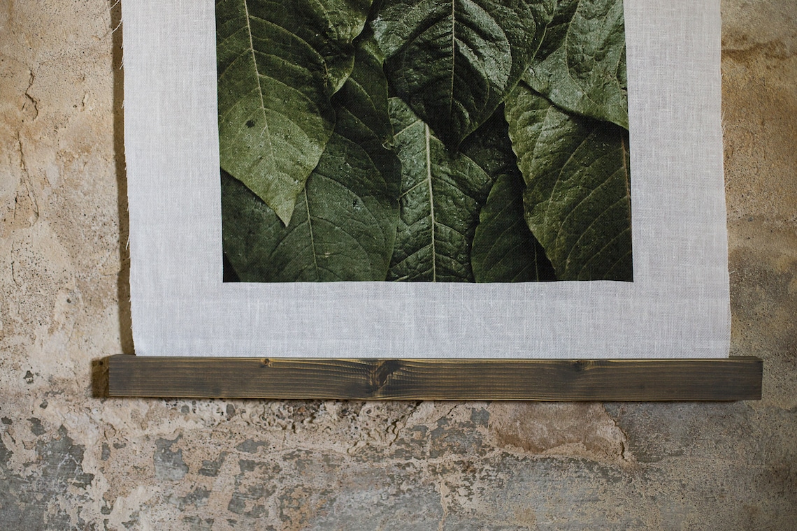 Linen wall art/print Fresh green Etsy