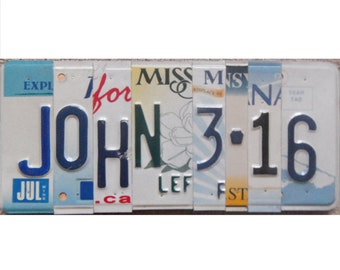 John 3:16 License Plate - Etsy