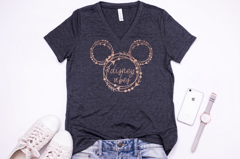 v neck disney shirt