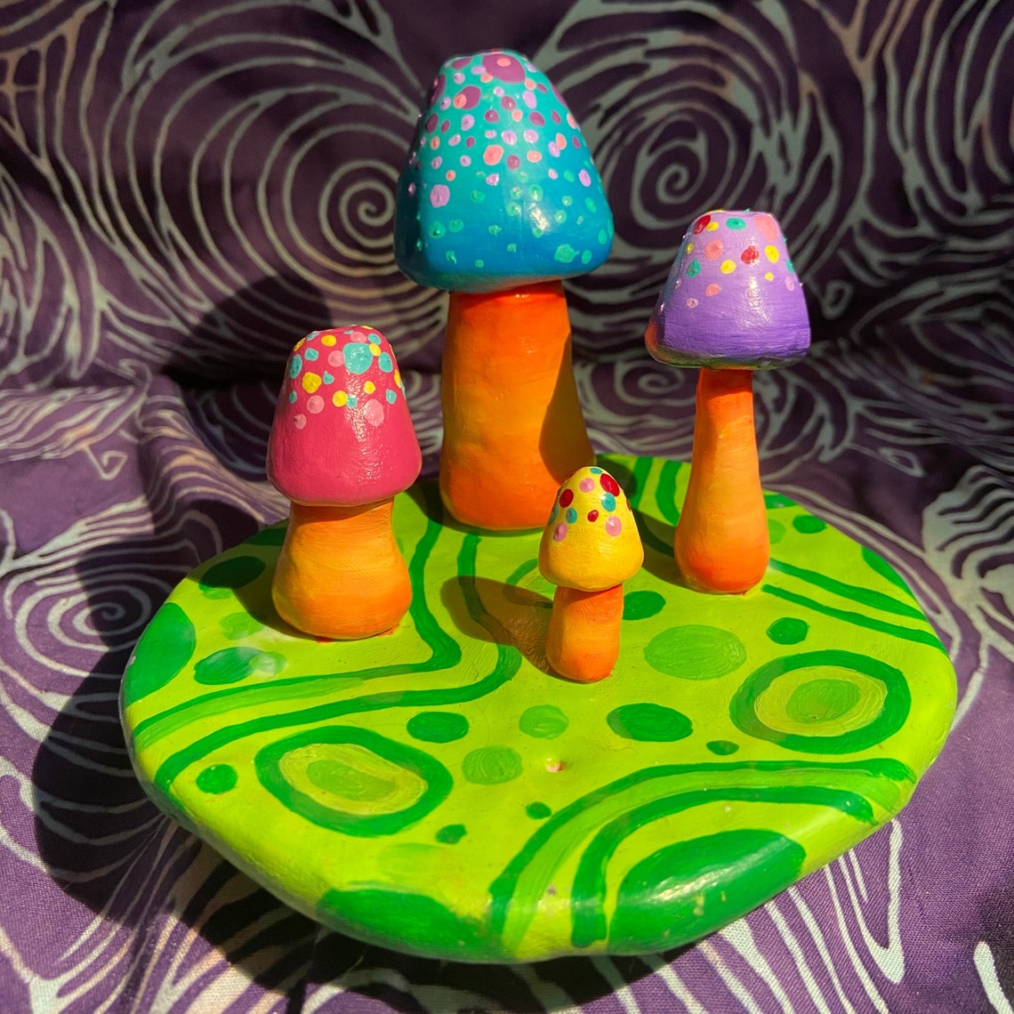 Mushroom incense holder large Etsy