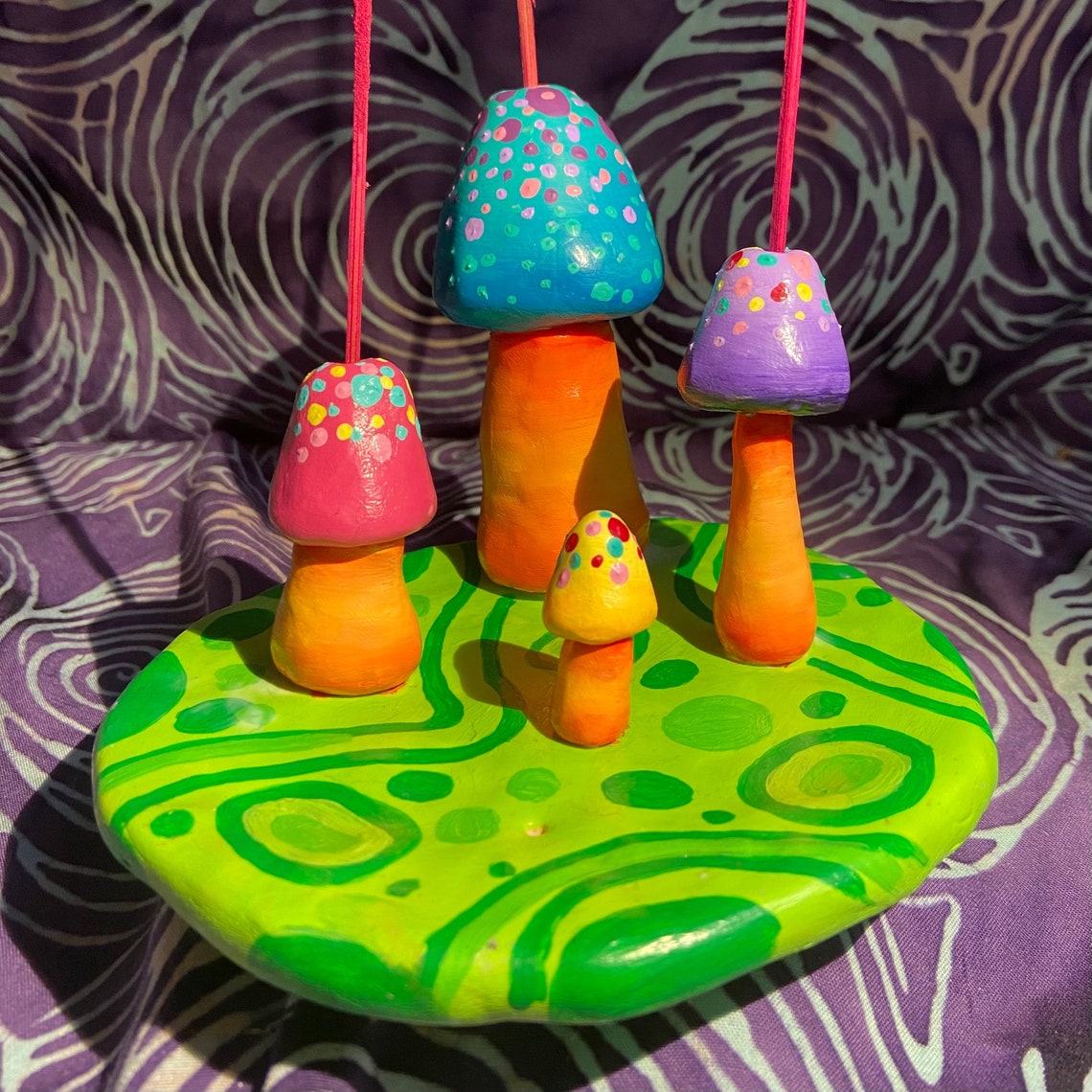 Mushroom incense holder large Etsy