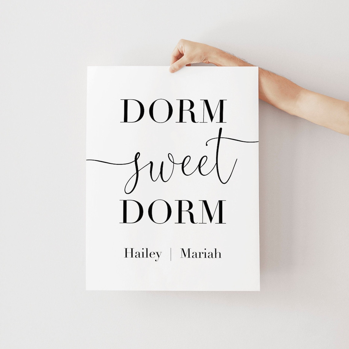 Personalized Dorm Room Sign Printable Door Sign Dorm Room Etsy