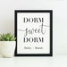 Personalized Dorm Room Sign, Printable Door Sign, Dorm Room Decor, Back ...