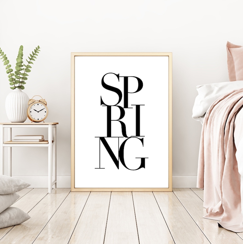 Spring Printable Wall Art Spring Decoration for Home Modern - Etsy